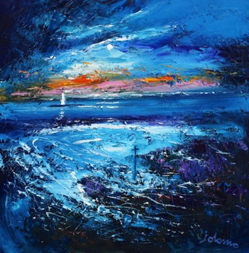 Stormy Evening on the Sound of Jura 24x24